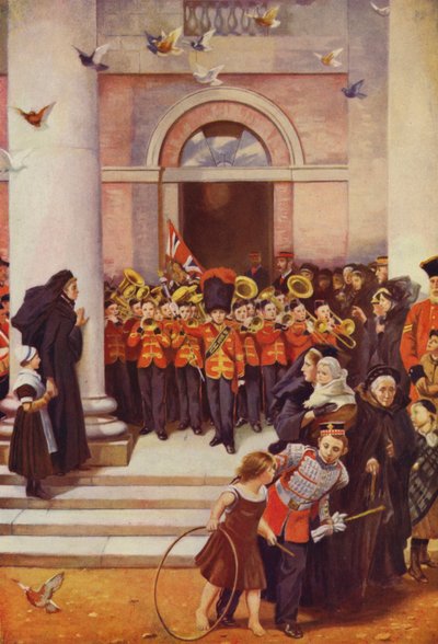 Sons of the Brave (farvelitografi) af Philip Richard (after) Morris