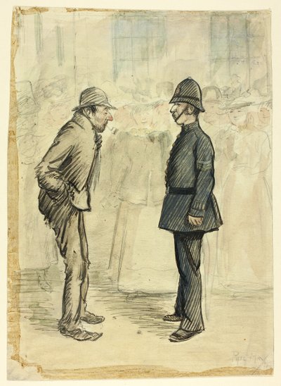 Politimand og Vagabond af Philip William May