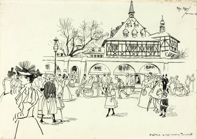 Skitse i Midway Plaisance af Philip William May