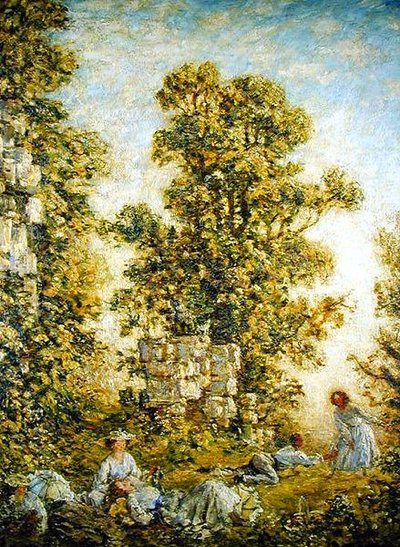 The Picnic, Little Dean (olie på lærred) af Philip Wilson Steer
