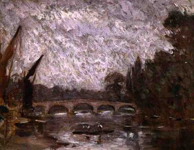 Themsen ved Richmond (olie om bord) af Philip Wilson Steer