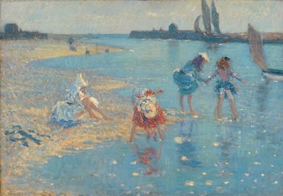 Walberswick, børnepadling, 1891 af Philip Wilson Steer