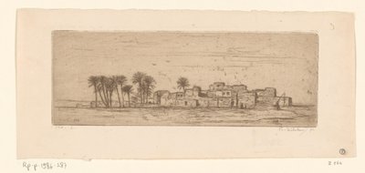 Overblik over Com Al-Akhdar Vue de Côm Al-Akhdar (original titel) af Philip Zilcken (signed by artist)