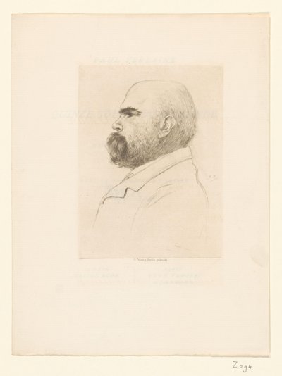 Portræt af Paul Verlaine af Philip Zilcken
