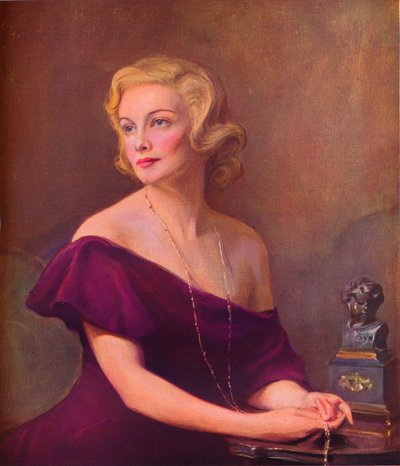 Portræt af Madeleine Carroll, 1935, 1936. af Philip de László