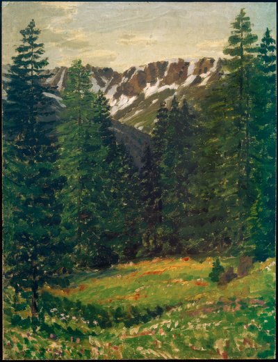 Skovlandskab, (landskab) af Philipp Bauknecht