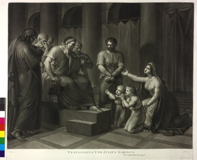 Vespasian og Julius Sabinus af Philipp Friedrich Hetsch