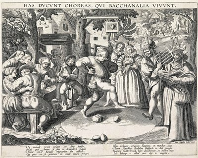 Æggedans, ca. 1580. af Philipp Galle