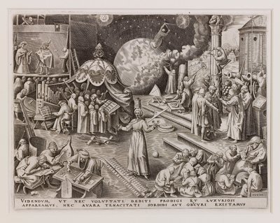 Temperantia Temperance fra De syv dyder, 1560. af Philipp Galle