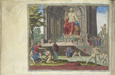 Statuen af Jupiter ved Olympia fra serien Verdens ottende vidundere, 1572 af Philipp Galle
