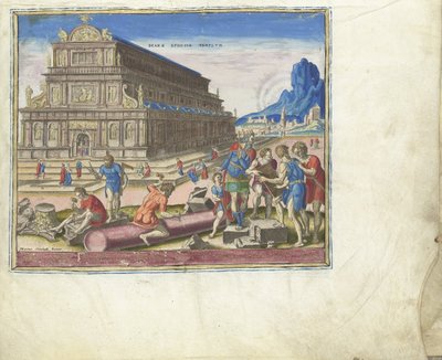 The Temple of Diana at Ephesus fra serien The Eightth Wonders of the World, 1572 af Philipp Galle