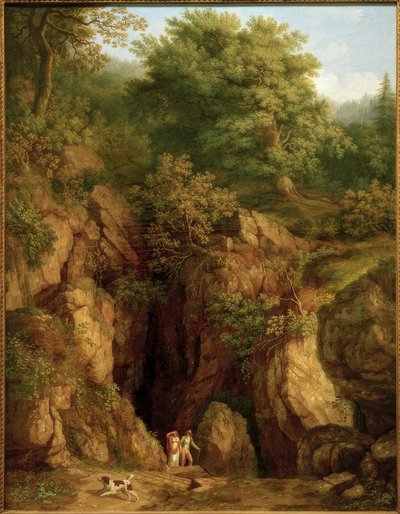 J.Ph. Hackert, St. Francis Grotte på Monte Verna I. af Philipp Hackert
