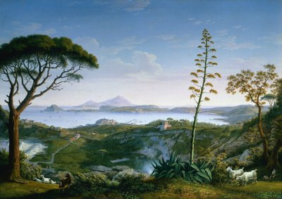 Udsigt over Pozzuoli-bugten fra Solfatara af Philipp Hackert