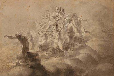 Kærlighedens triumf. 1800 af Philipp Otto Runge