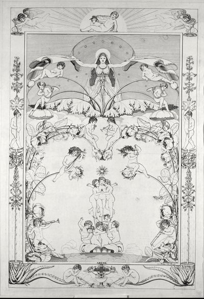 Aften ... (gravering) af Philipp Otto Runge