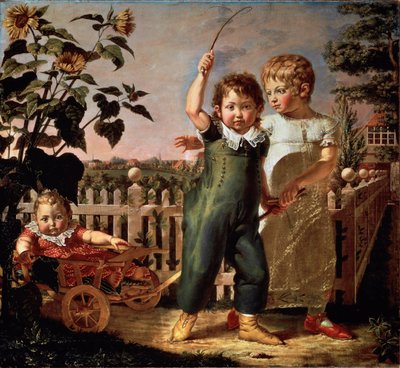 Portræt af børn Hulsenbeck Maleri af Philipp Otto Runge (1777-1810) 1805 søn. 130,5x140,5 cm Hamborg, Kunsthalle af Philipp Otto Runge