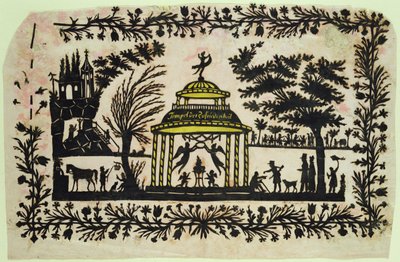The Temple of Happiness (collage på papir) af Philipp Otto Runge
