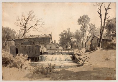 Mølle på åen nær Schliersee af Philipp Röth