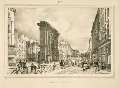 Porte St Denis af Philippe (after) Benoist