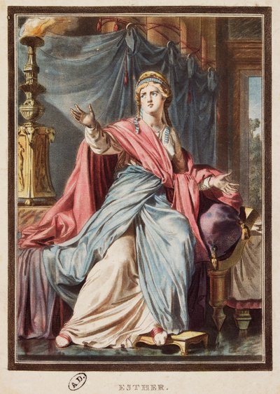 Esther, kostume til Esther af Jean Racine, af Philippe (after) Chery