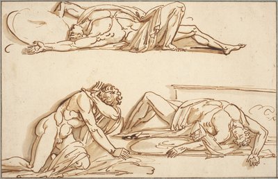 Achilles og Patroklos af Philippe Auguste Hennequin