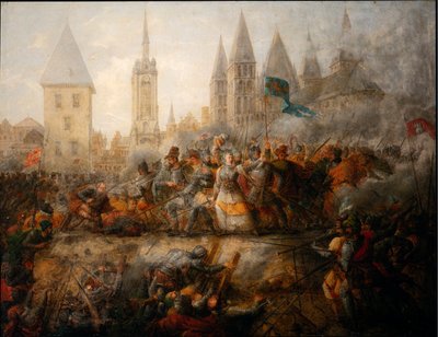 Defense of Tournai af prinsessen af Epinoy, Philippe-Auguste Hennequin, Museum of Fine Arts of Tournai af Philippe Auguste Hennequin