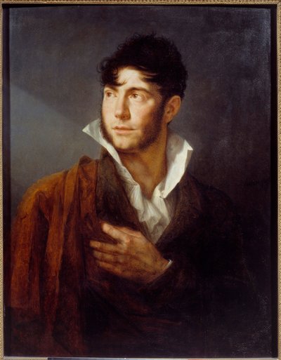 Selvportrætmaleri af Philippe Auguste Hennequin (1762-1833) Caen fra det 19. århundrede, Museum of Fine Arts af Philippe Auguste Hennequin