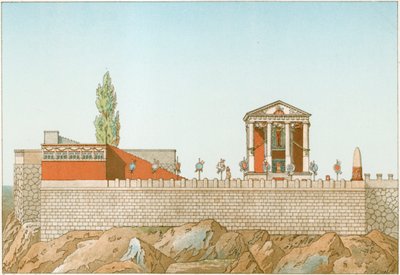 Koras tempel, som restaureret af Labrouste af Philippe Benoist