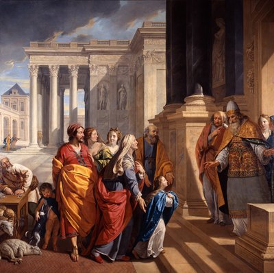 Præsentationen af den hellige jomfru Maria, 1639-1640. af Philippe de Champaigne