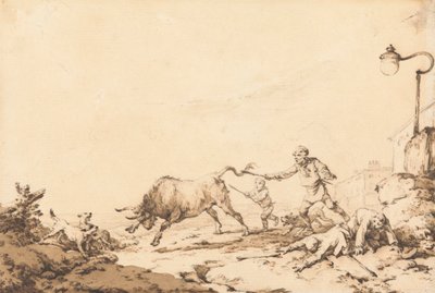 En Tyr opladning af Philippe Jacques de Loutherbourg