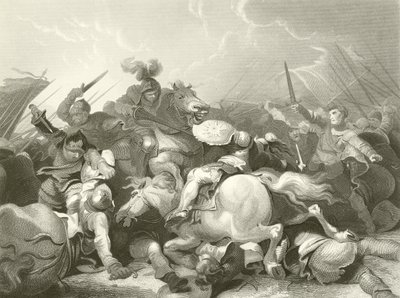 Slaget ved Bosworth Field af Philippe Jacques de Loutherbourg