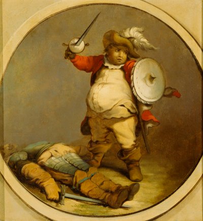 Falstaff med Body of Hotspur af Philippe Jacques de Loutherbourg