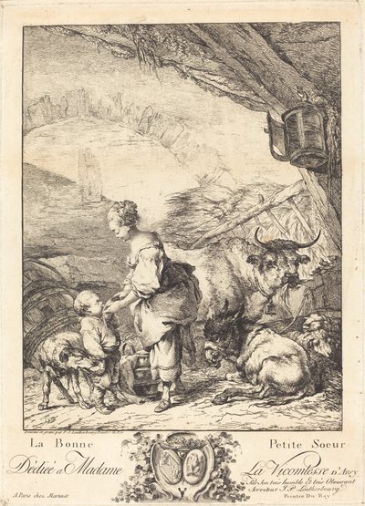 Den gode lillesøster af Philippe Jacques de Loutherbourg II