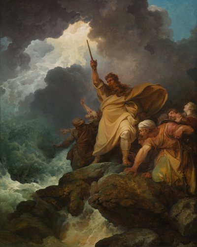 Ødelæggelsen af Faraos hær af Philippe Jacques de Loutherbourg II