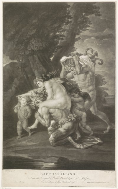 Bacchanten af Philippe Joseph Tassaert