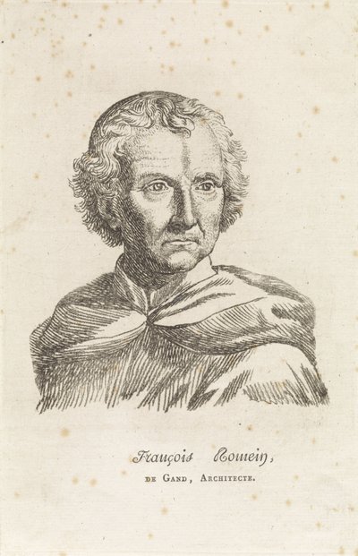 Portræt af François Roman af Philippe Lambert Joseph Spruyt