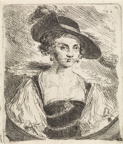 Portræt af Helena Fourment af Philippe Lambert Joseph Spruyt
