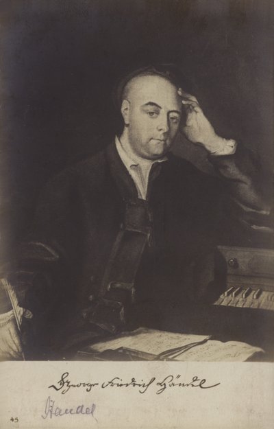 Portræt af Georg Friedrich Händel af Philippe Mercier