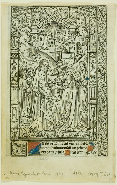 Visitation, fra Timebog af Philippe Pigouchet