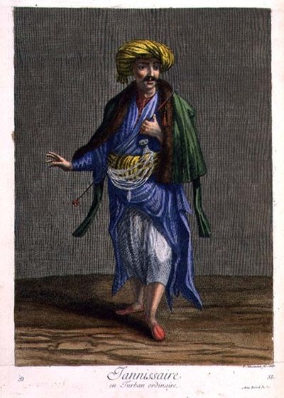 Janitshar, iført en almindelig turban af Philippe Simonneau