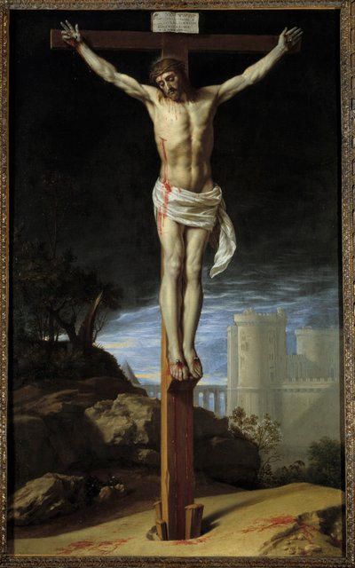 Kristus på korset Maleri af Philip af Champaigne (1602-1674) (ec.flam.) Kansas City fra det 17. århundrede. Nelson Galleri af Philippe de Champaigne