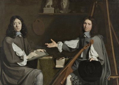 Dobbeltportræt af begge kunstnere af Philippe de Champaigne