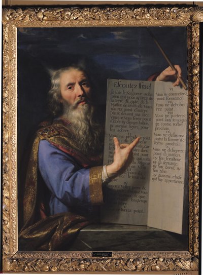 Moses med lovens tavler, 1663 af Philippe de Champaigne