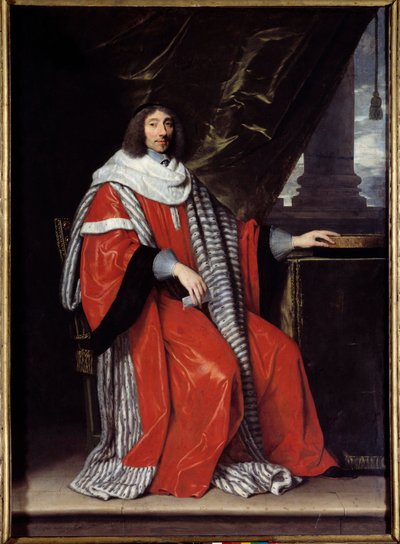 Portrait on foot by Jean Antoine de Mesmedani af Philippe de Champaigne