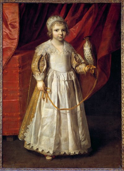 Portræt af Anne Marie de Chevreuse (1624-1652) datter af den store falkoner Claude de Lorraine, hertug af Chevreuse Maleri af Philippe de Champaigne (1602-1674) af Philippe de Champaigne