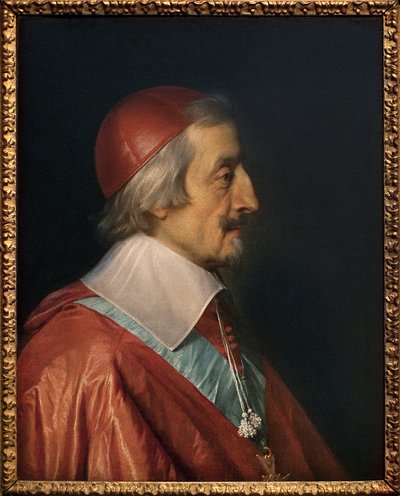 Portræt af kardinal Richelieu (Armand Jean Duplessis de Richelieu af Philippe de Champaigne