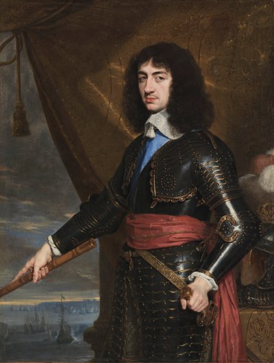 Portræt af kong Charles II af England af Philippe de Champaigne