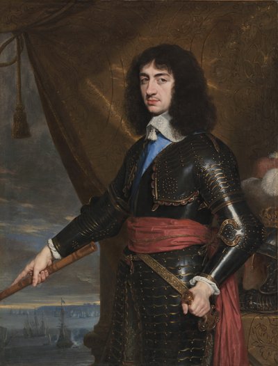 Portræt af kong Charles II af England, 1653 af Philippe de Champaigne