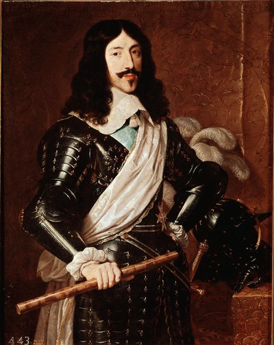Portræt af kongen af Frankrig Ludvig XIII (1601-1643) Maleri af Philippe de Champaigne (1602-1674) af Philippe de Champaigne