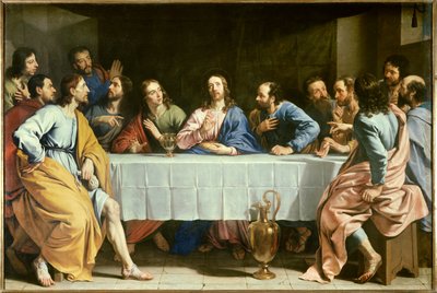 Den sidste nadver. Maleri af Philippe de Champaigne (1602-1674). af Philippe de Champaigne